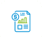 Report Business financial graph icon