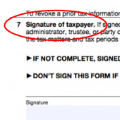 Taxpayer's Signature